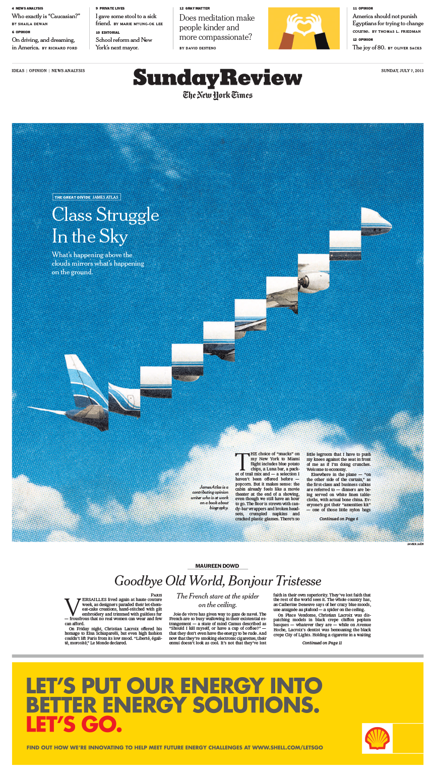 Sunday Review Cover: Class Struggle in the Sky